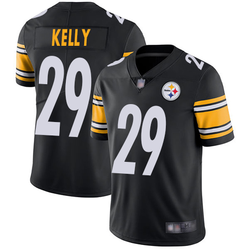 Men Pittsburgh Steelers Football #29 Limited Black Kam Kelly Home Vapor Untouchable Nike NFL Jersey->pittsburgh steelers->NFL Jersey